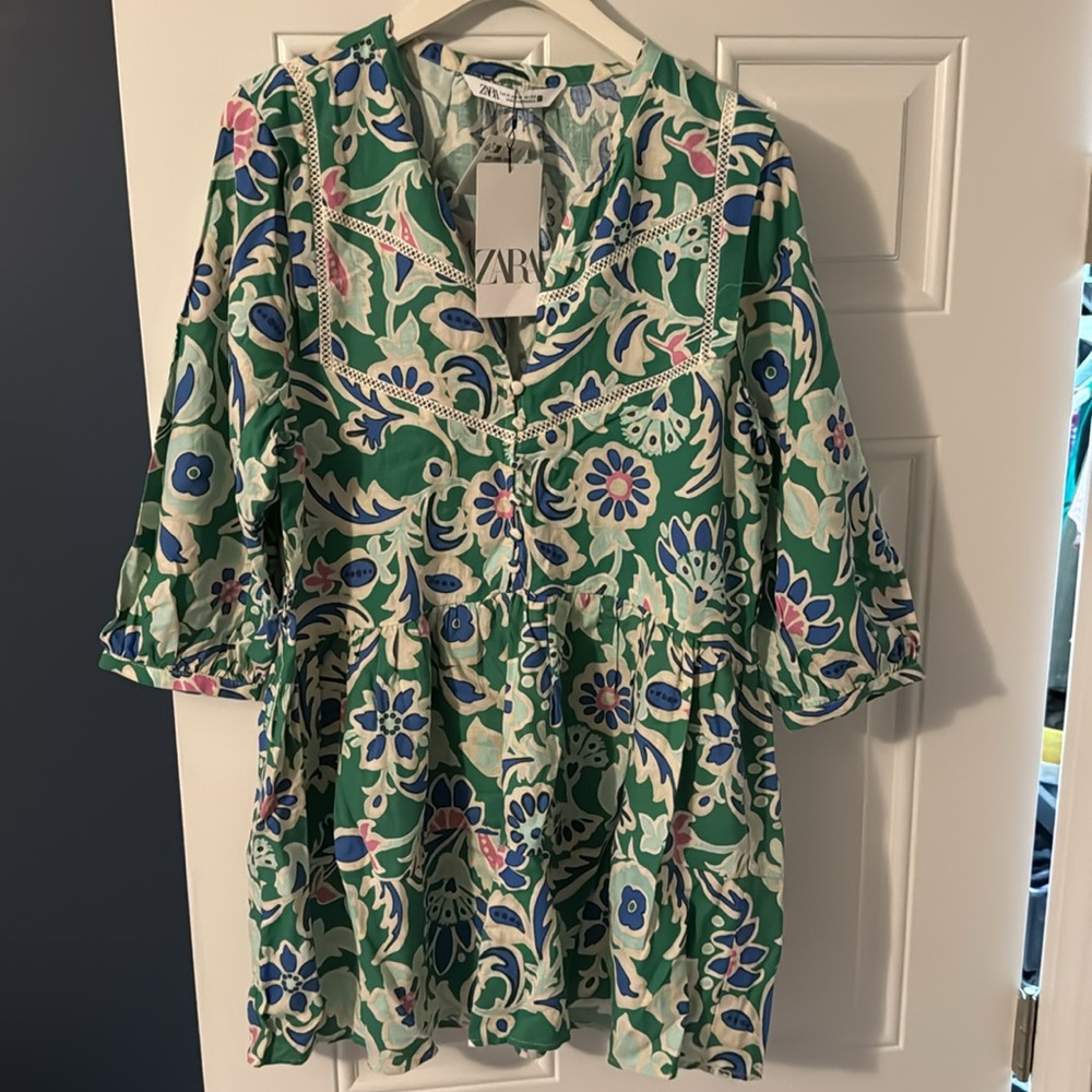 NWT Zara linen dress, size Medium